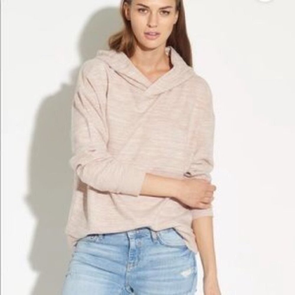 𝅺MAGASCHONI light pink long sleeves hooded sweater size small